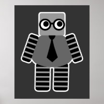 Smart Geek Robot Print