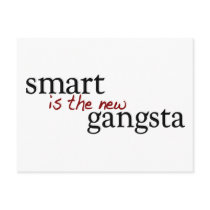 Smart Is The New Gangsta postcards by worldsfair Smart Is The New Gangsta postcards