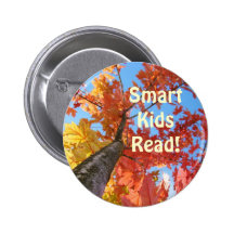 Smart Kids Read! buttons Autumn Tree Leaves