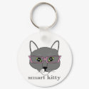 Smart Kitty key chain keychains by soxygdesigns Smart Kitty key chain keychains