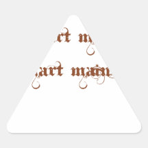 Smart man maind fun happy  in-Holiday Triangle Stickers