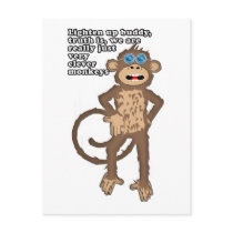 Smart Monkey Post Card