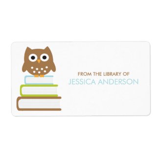 Smart Owl Bookplates Labels label