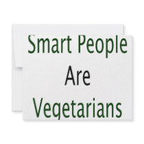 Smart People Are Vegetarians invitations by Supernova23 Smart People Are Vegetarians invitations