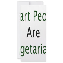 Smart People Are Vegetarians rack cards
