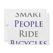 Smart People Ride Bicycles invitations by Supernova23 Smart People Ride Bicycles invitations