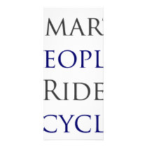 Smart People Ride Bicycles Custom Rack Card