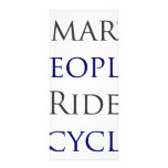 Smart People Ride Bicycles rack cards