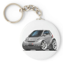 Smart Silver Car Key Chain