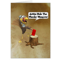 Smart Turkey Thanksgiving Card cards