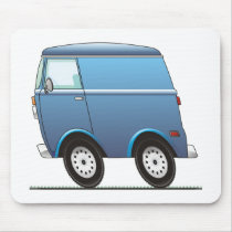 Smart Van Blue mousepads by graphxpro Smart Van Blue mousepads