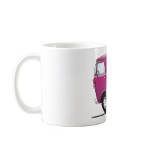 Smart Van Pink mugs by graphxpro Smart Van Pink mugs