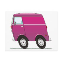 Smart Van Pink postcards