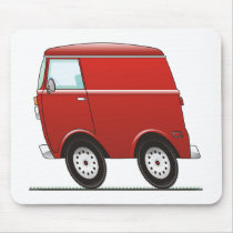 Smart Van Red mousepads by graphxpro Smart Van Red mousepads