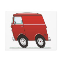 Smart Van Red Post Cards