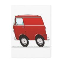 Smart Van Red postcards