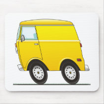 Smart Van Yellow mousepads by graphxpro Smart Van Yellow mousepads