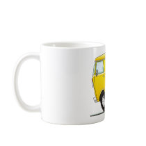 Smart Van Yellow mugs by graphxpro Smart Van Yellow mugs