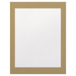 Smart white flower with wavy petals on rough brown personalized letterhead