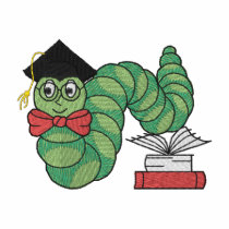 Smart Worm embroidered shirts by ZazzleEmbroidery Smart Worm embroidered shirts