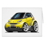 Smart Yellow Car cards