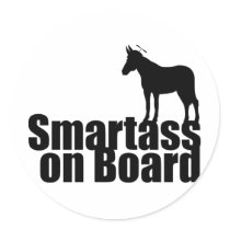 Smartass On Board stickers by alternateworlds Smartass On Board stickers