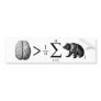 Smarter Than The Average Bear Bumper Stickers