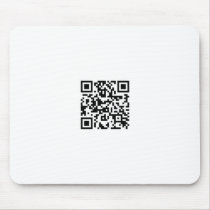 Smarterthanyouraveragebearqrcode mat mousepads