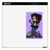 Smartie Pants School Girl Art e-Reader Tablet Skin Decals For Kindle Fire
