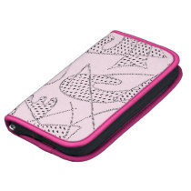 SmartPhone Folio ATOMIC BOOMERANG 50s PINK FLOYD Organizers