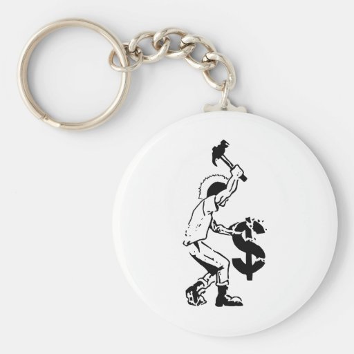Smash Capitalism Keychain