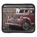 Smashed and Vandalized Red Truck iPad Sleeves