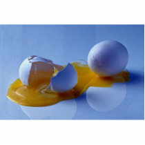 Smashed egg acrylic cut out
