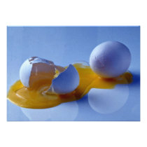 Smashed egg custom invites