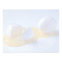 Smashed egg customized letterhead