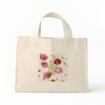 Smashed flowers craft, bougie red and green canvas bags