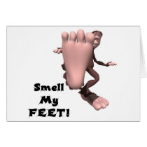 Smell My Feet Big Foot Monster cards