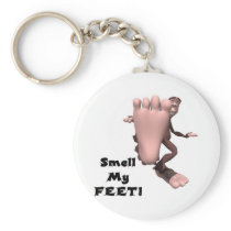 Smell My Feet Big Foot Monster Key Chains