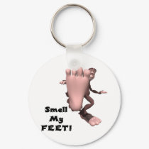 Smell My Feet Big Foot Monster keychains