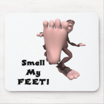 Smell My Feet Big Foot Monster Mouse Pad