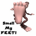 Smell My Feet Big Foot Monster photo sculptures by doonidesigns Smell My Feet Big Foot Monster photo sculptures