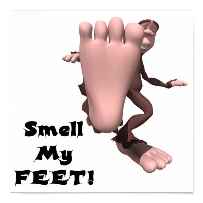 Smell My Feet Big Foot Monster Posters by doonidesigns