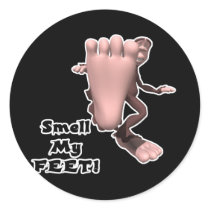 Smell My Feet Big Foot Monster stickers