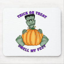 Smell My Feet Halloween Mouse Mat