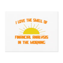 Smell of Financial Analysis in the Morning Post Cards