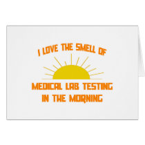 Smell of Medical Lab Testing in the Morning Cards