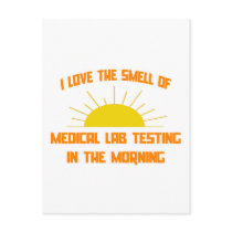 Smell of Medical Lab Testing in the Morning Postcards