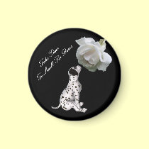 Smell Roses Puppy Rose Inspirational Magnet magnets