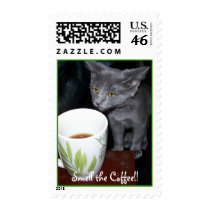 Smell the Coffee!! postage by KatAnnette Smell the Coffee!! postage