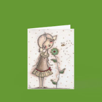 Smell the Flowers - Note Card